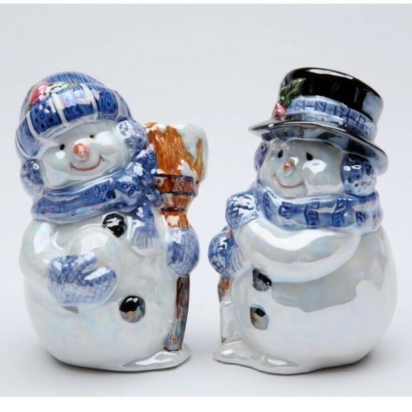 Glossy Snowman Salt and Pepper Set by Cosmos - Picture 4 of 4